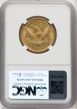 1843-O $10 Liberty Eagle NGC AU55 (768613036)