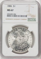 1886 $1 Morgan Dollar NGC MS67 (768613046)