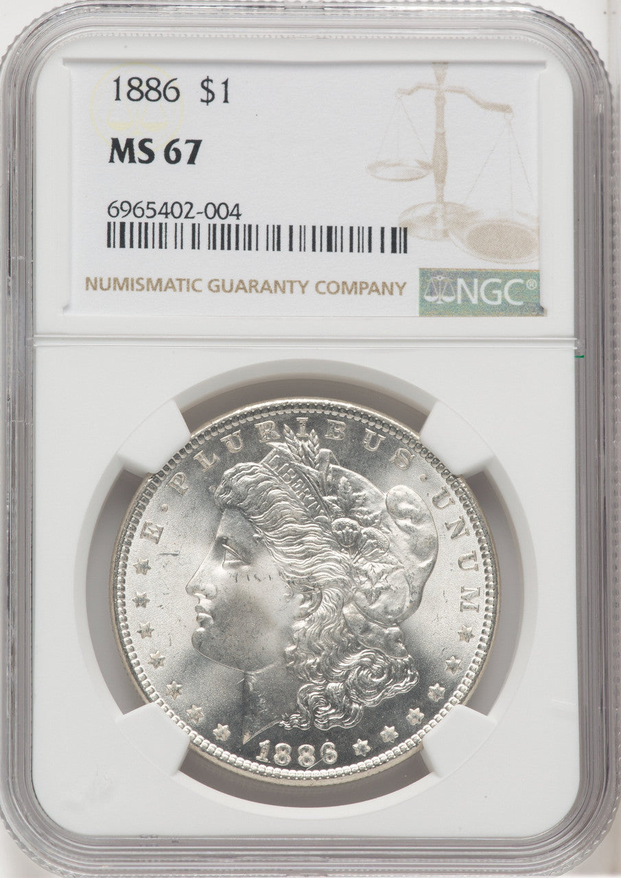 1886 $1 Morgan Dollar NGC MS67 (768613046)