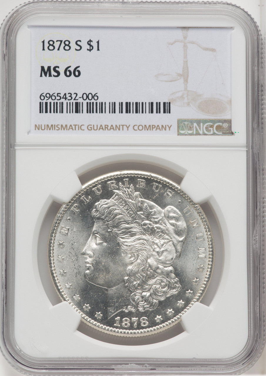 1878-S $1 Morgan Dollar NGC MS66 (768613001)