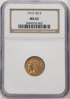 1913 $2.50 Indian Quarter Eagle NGC MS62 (519409181)
