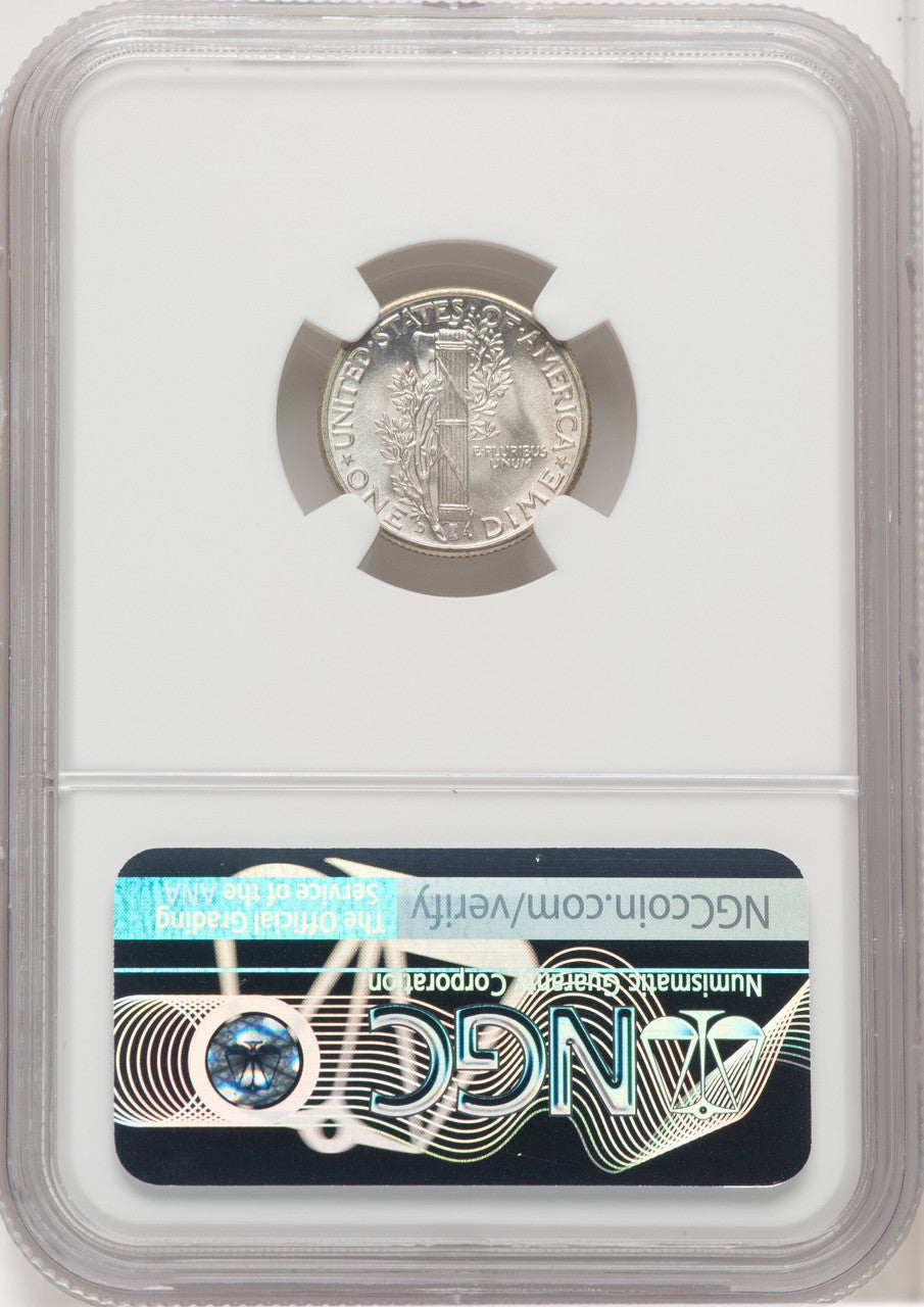 1942-D 10C FB Mercury Dime NGC MS68 (768642015)