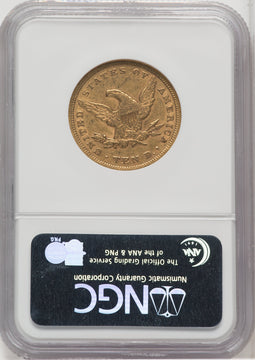 1852 $10 Liberty Eagle NGC AU50