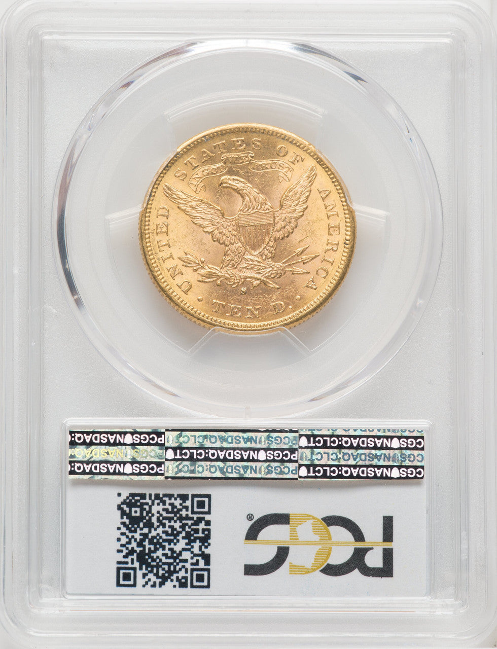 1880-S $10 Liberty Eagle PCGS MS62