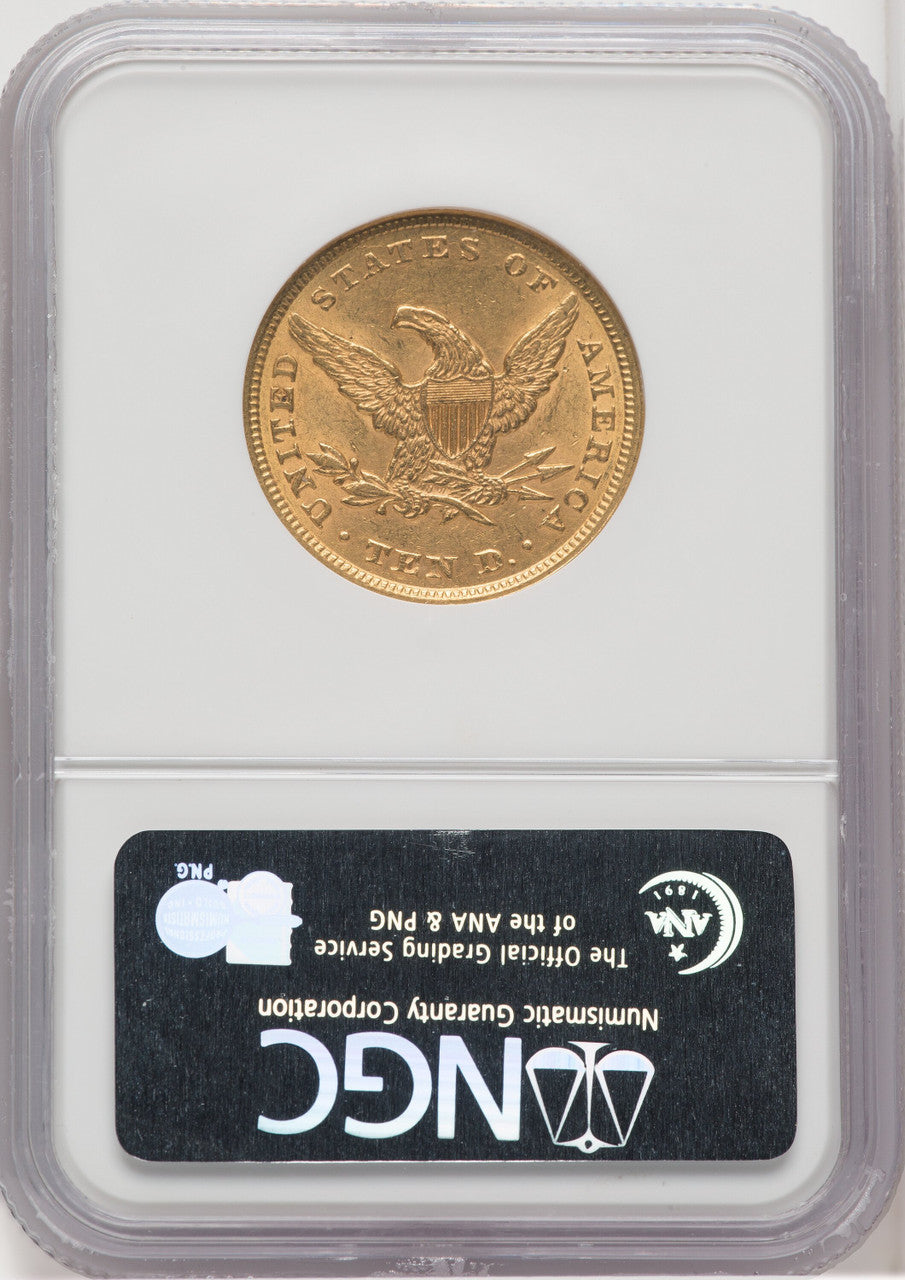 1853 $10 Liberty Eagle NGC AU58