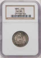1888 25C Seated Quarter NGC MS68 (768602001)