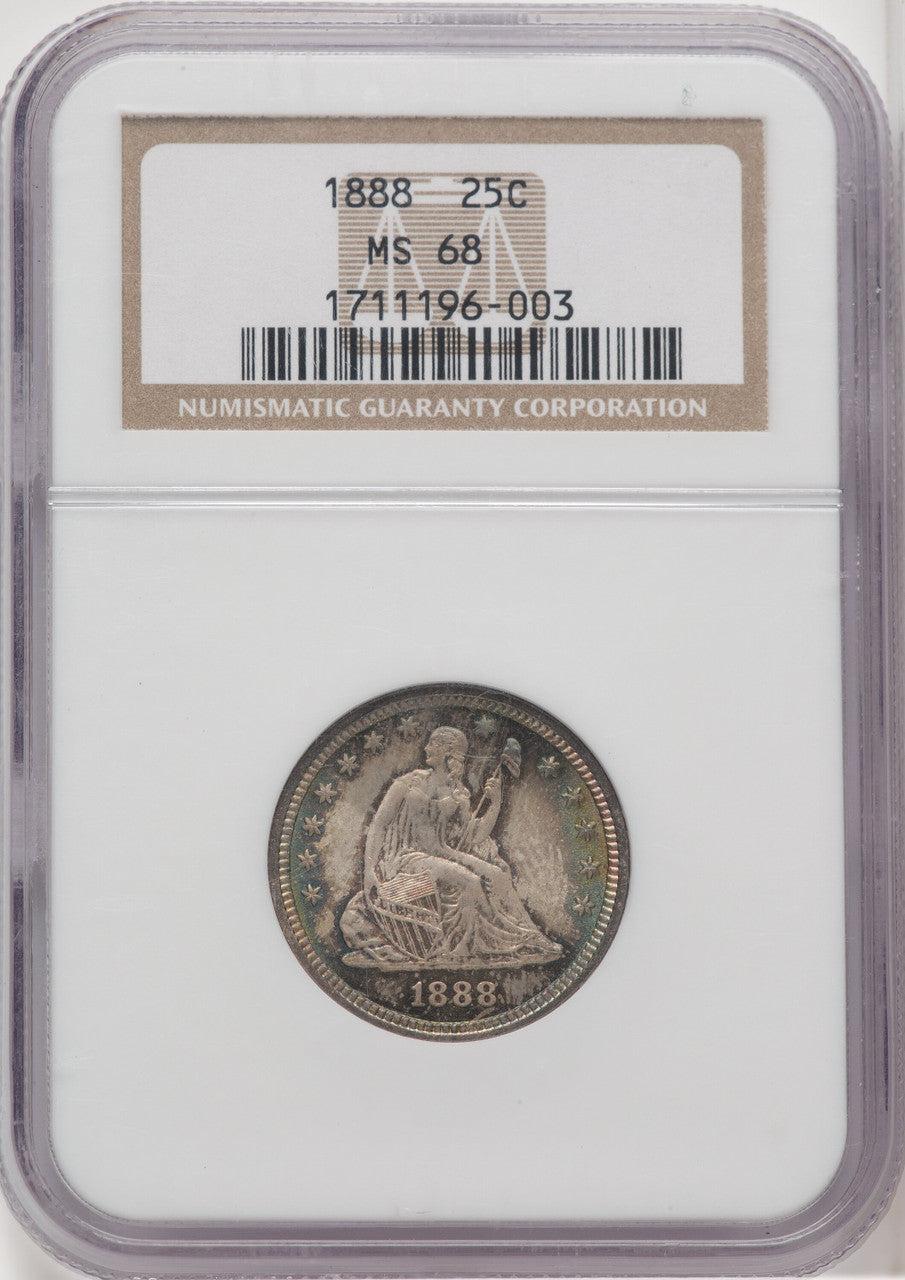 1888 25C Seated Quarter NGC MS68 (768602001)
