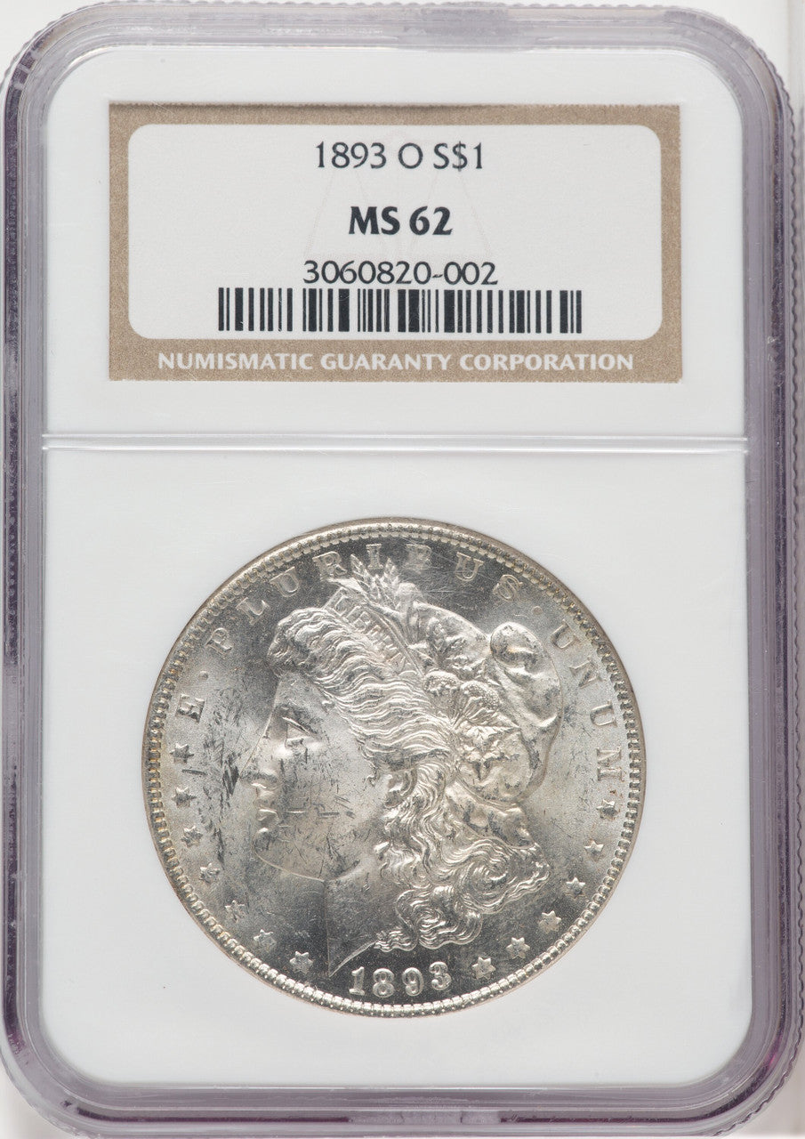 1893-O $1 Morgan Dollar NGC MS62