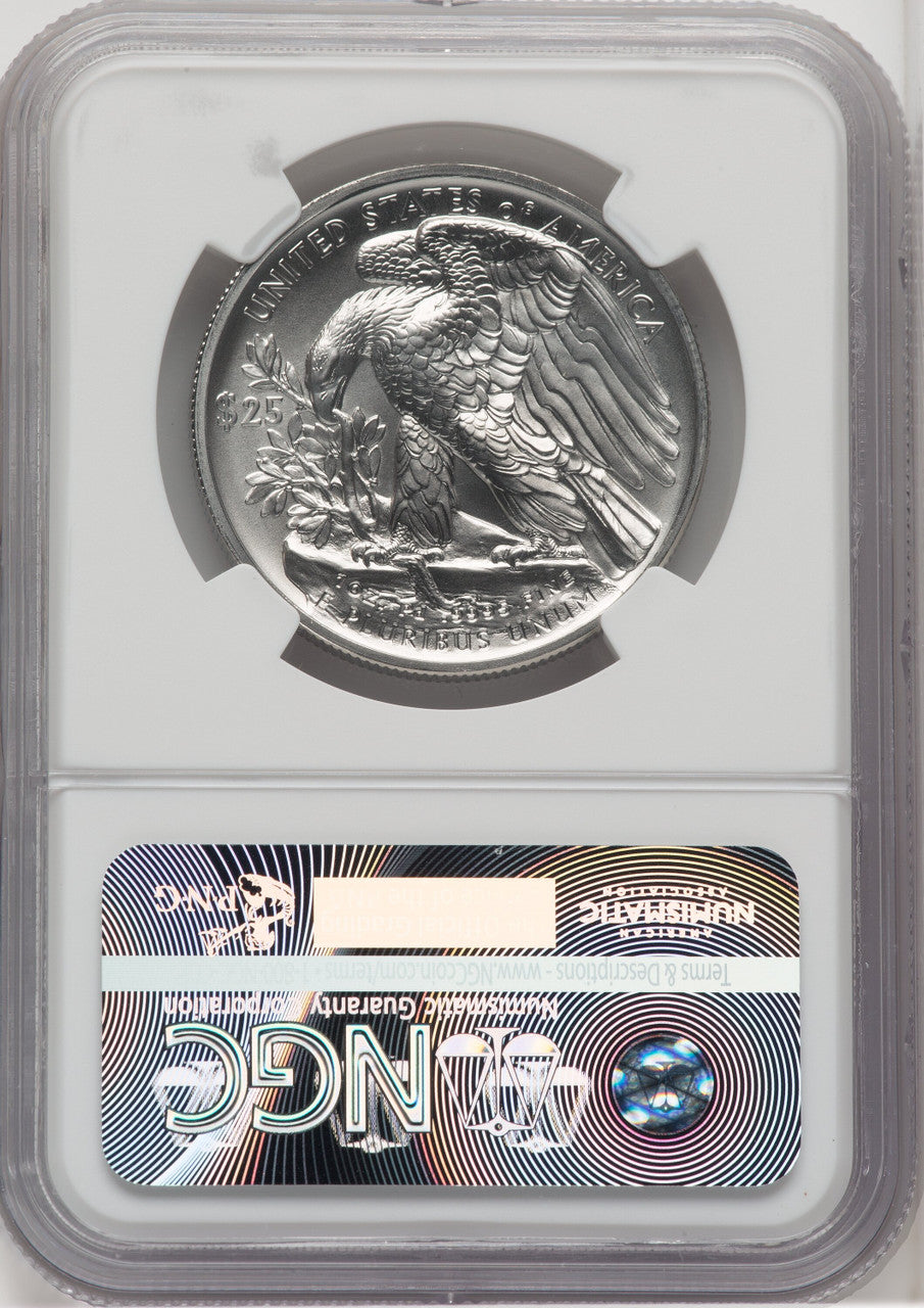 2017 $25 One Ounce Palladium First Day of Issue NGC MS70 Vickers