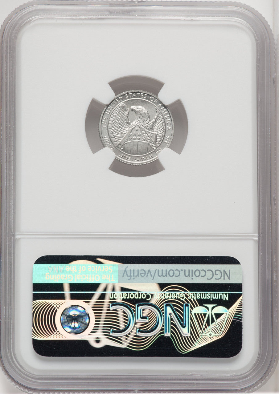 2007-W $10Tenth-Ounce Platinum Eagle First Strike Burnished NGC MS70