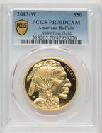 2013-W $50 Gold Buffalo PCGS PR70