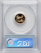 1999-W $5 Tenth-Ounce Gold Eagle Blue Gradient PCGS PR70