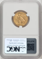 1912 $5 Indian Half Eagle NGC MS62