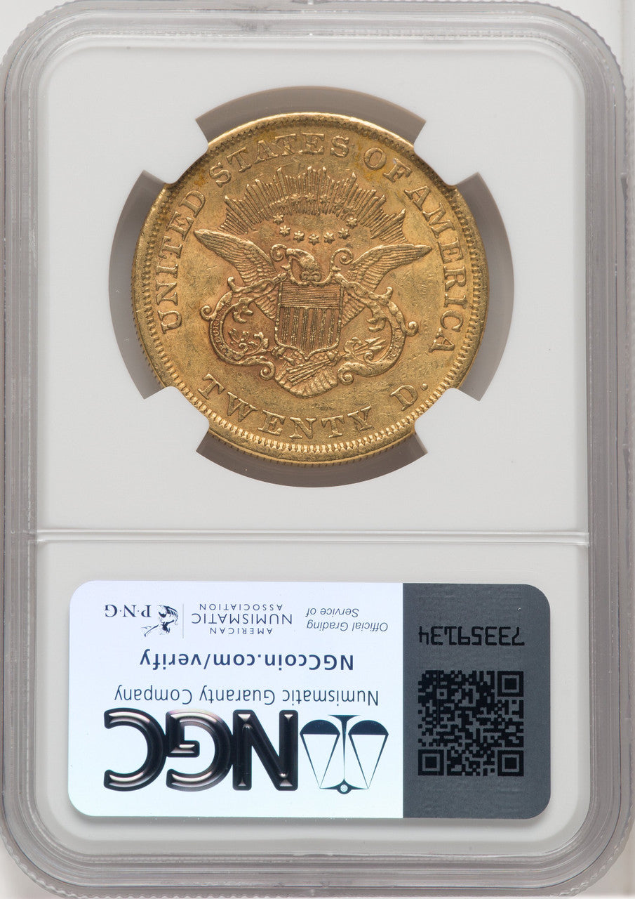 1851 $20 Liberty Double Eagle NGC AU55 (572058010)