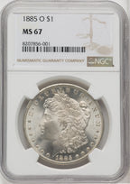 1885-O $1 Morgan Dollar NGC MS67 (768193018)