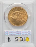 1908-D $20 NO MOTTO CAC Saint-Gaudens Double Eagle PCGS MS64+