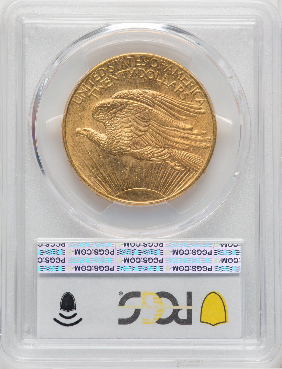 1908-D $20 NO MOTTO CAC Saint-Gaudens Double Eagle PCGS MS64+