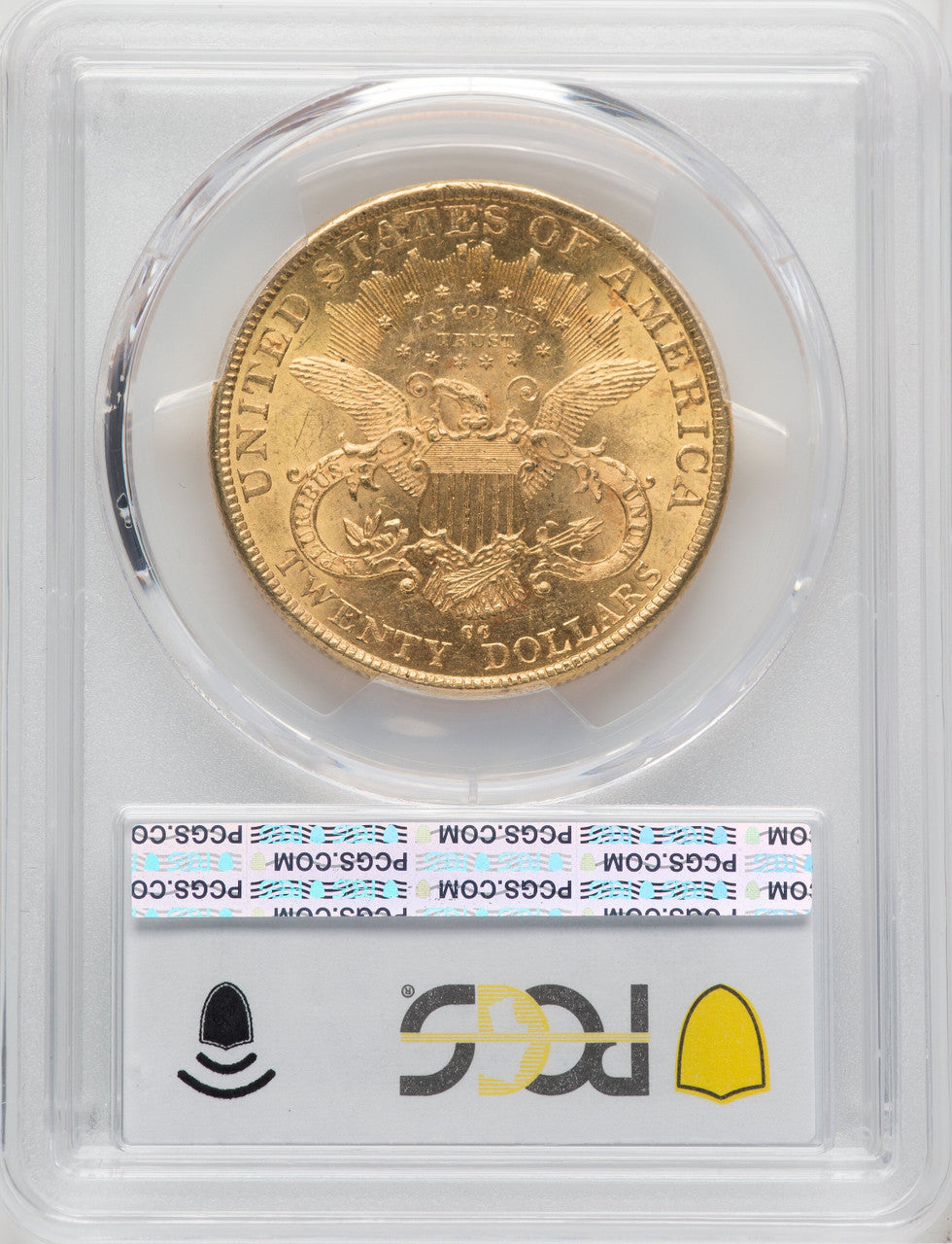 1892-CC $20 Liberty Double Eagle PCGS MS62