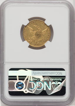1834 $5 HM-9 Classic Half Eagle NGC AU58 (768136032)