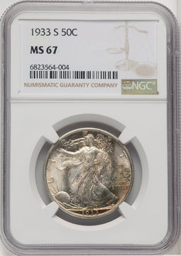 1933-S 50C Walking Liberty Half Dollar NGC MS67 (768136043)