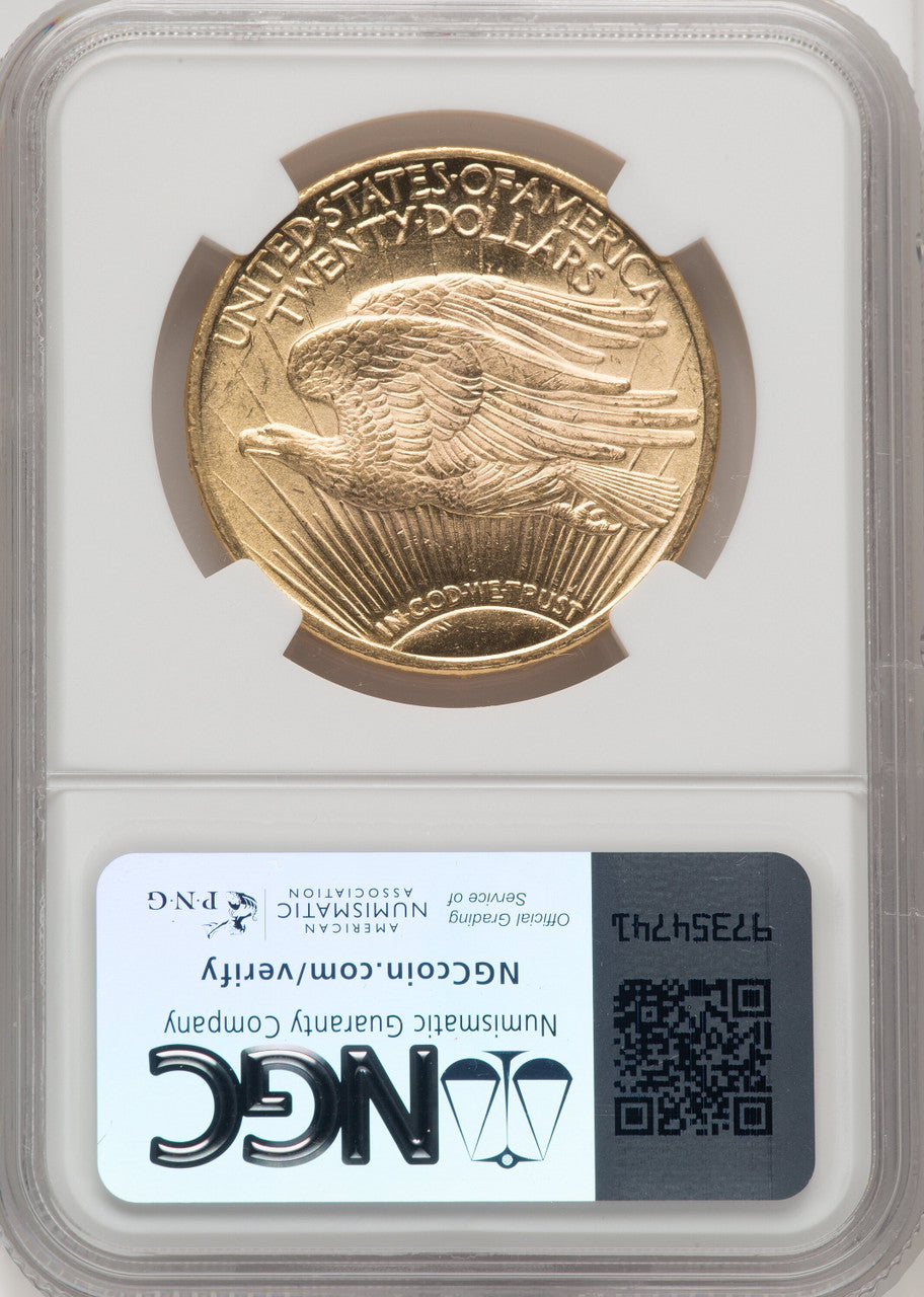 1922 $20 Saint-Gaudens Double Eagle NGC MS66 (765292001)