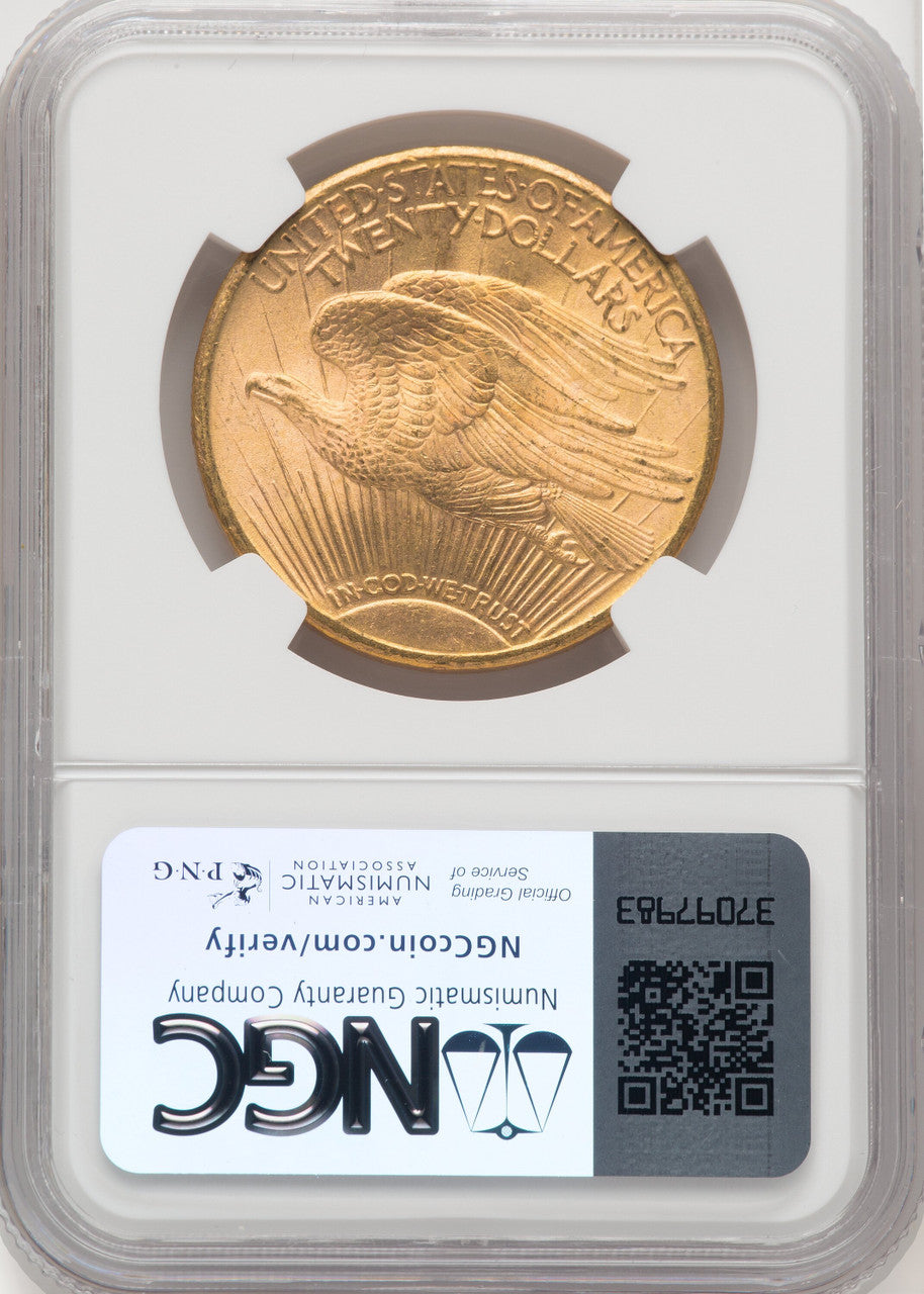 1909-S $20 Saint-Gaudens Double Eagle NGC MS66