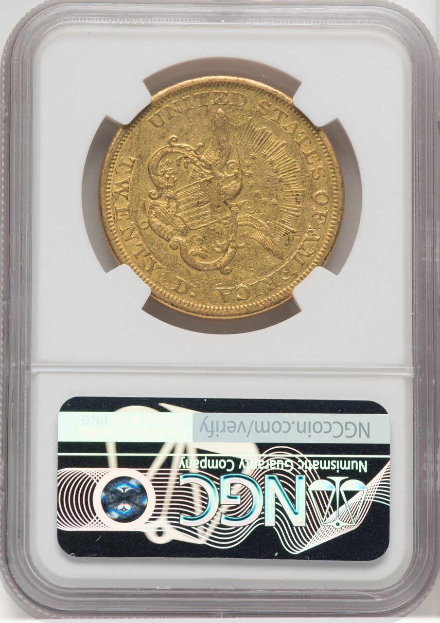 1850-O $20 Liberty Double Eagle NGC AU55