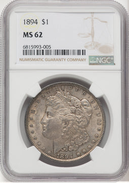 1894 $1 Morgan Dollar NGC MS62