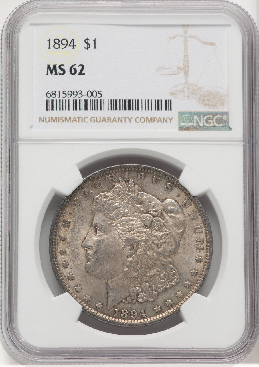 1894 $1 Morgan Dollar NGC MS62
