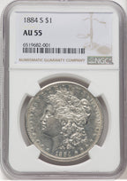 1884-S $1 Morgan Dollar NGC AU55 (768796015)