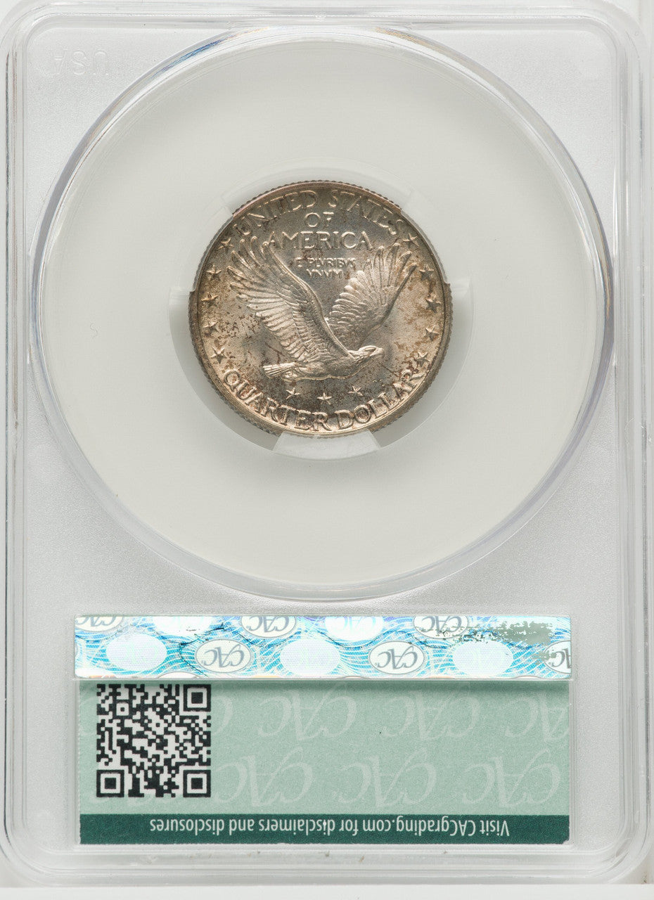 1927 25C Standing Liberty Quarter CACG MS66