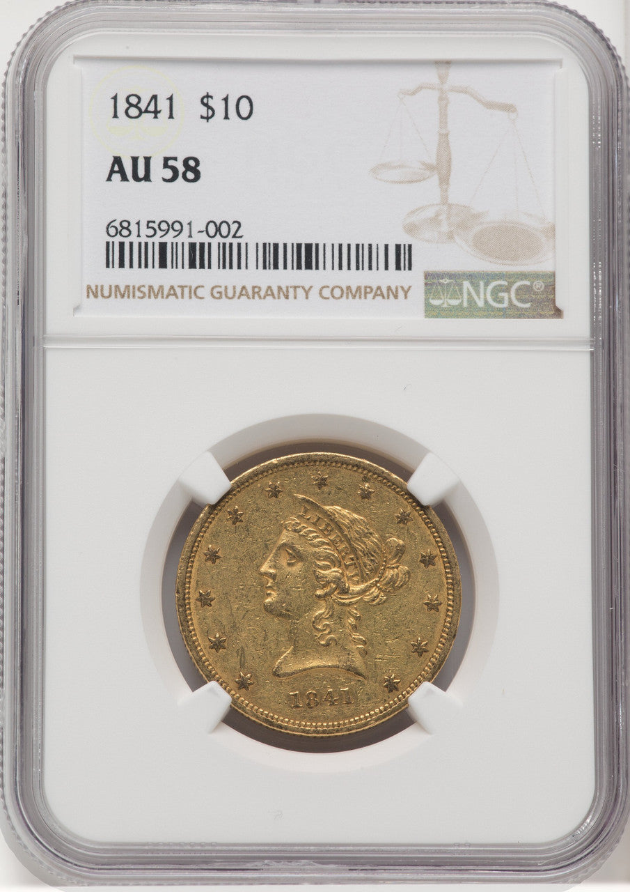 1841 $10 Liberty Eagle NGC AU58 (768671062)