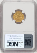 1850 $2.50 Liberty Quarter Eagle NGC MS63