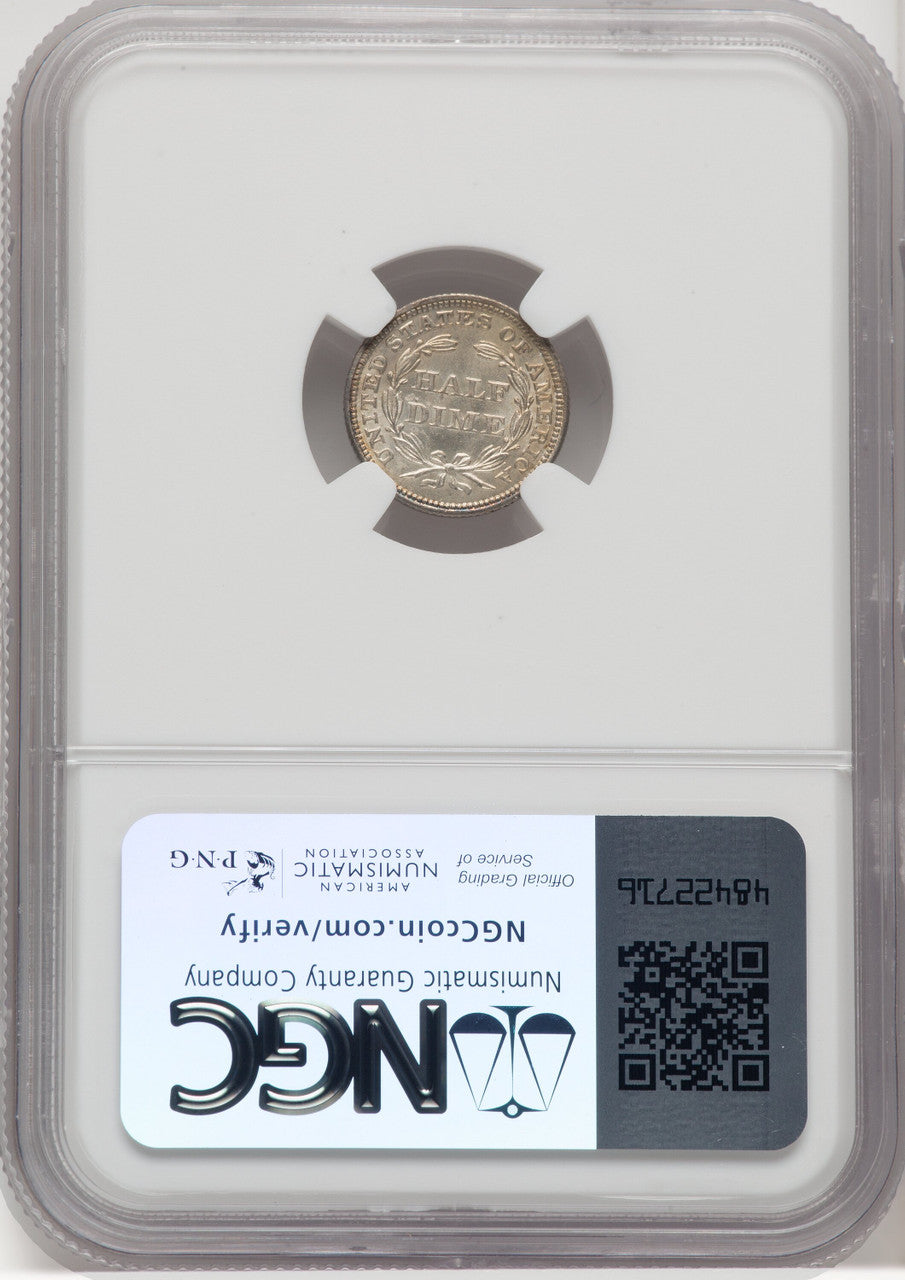 1850 H10C Seated Half Dime NGC MS67 | LCR Coin