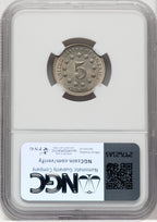 1868 5C Shield Nickel NGC MS66