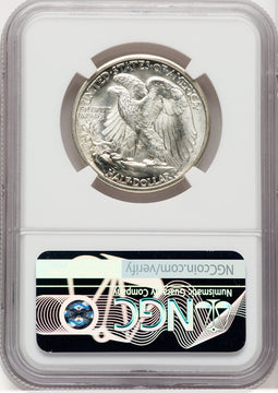 1943-D 50C CAC Walking Liberty Half Dollar NGC MS67+ (768767006)