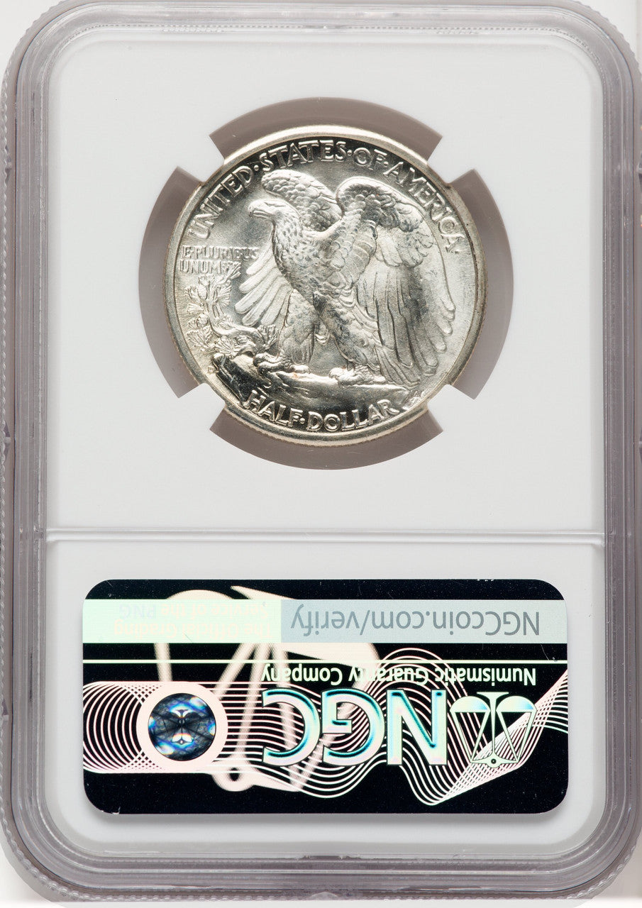 1943-D 50C CAC Walking Liberty Half Dollar NGC MS67+ (768767006)
