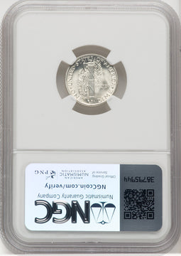 1943 10C FB Mercury Dime NGC MS68 (768671020)
