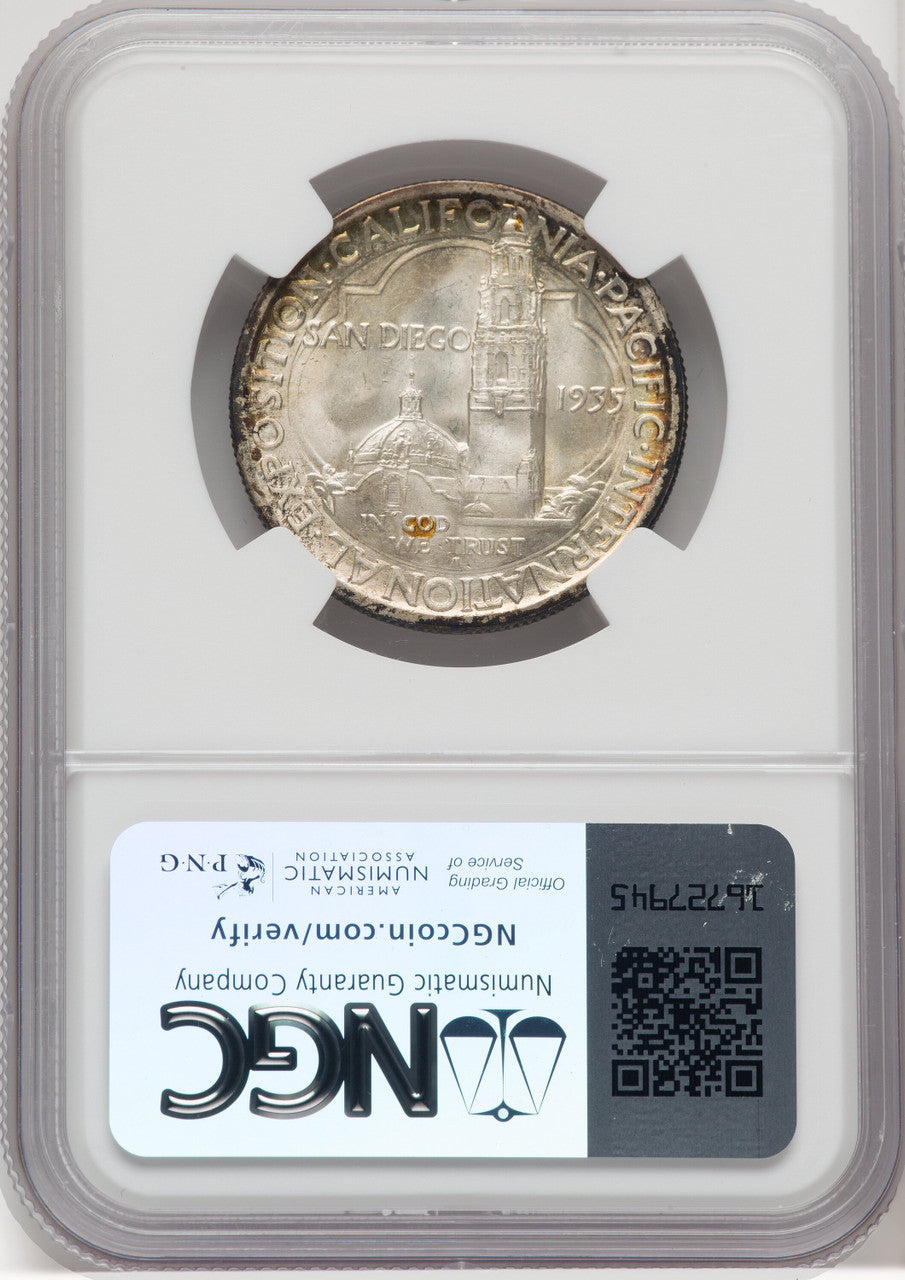 1935-S 50C San Diego Commemorative Silver NGC MS67+