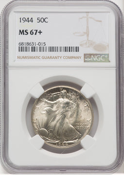 1944 50C Walking Liberty Half Dollar NGC MS67+