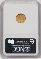 1854 G$1 Type Two Gold Dollar NGC MS61 (768796039)