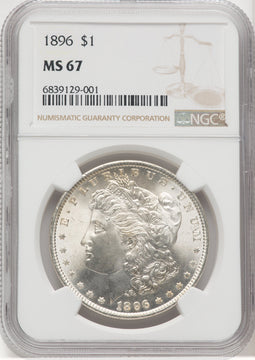 1896 Morgan Dollar NGC MS67