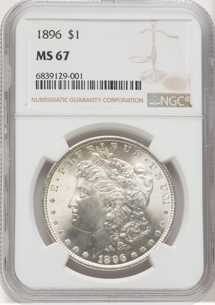 1896 Morgan Dollar NGC MS67