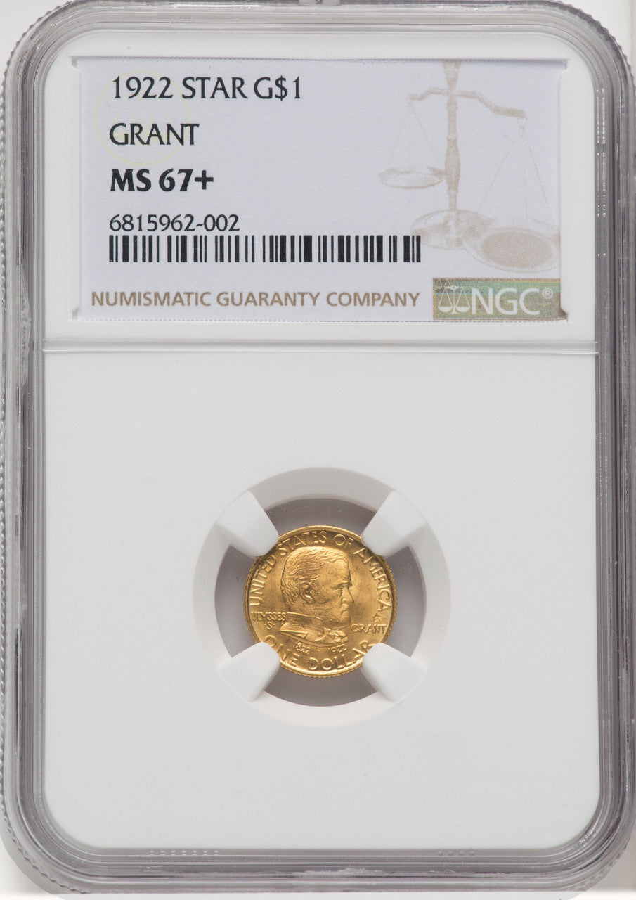 1922 G$1 Grant With Star Commemorative Gold NGC MS67+ (768671080)