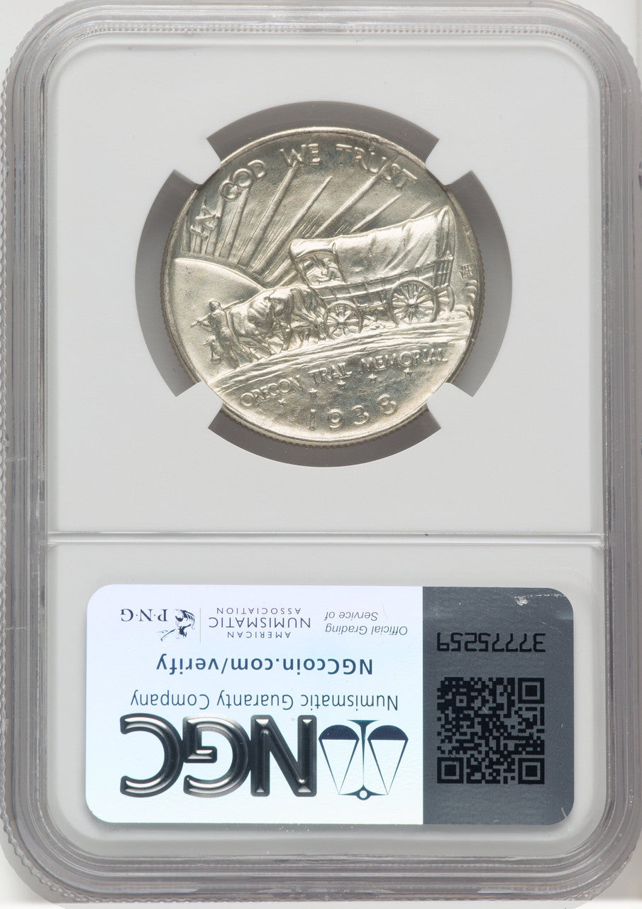 1938 50C Oregon Commemorative Silver NGC MS67+ (768671069)
