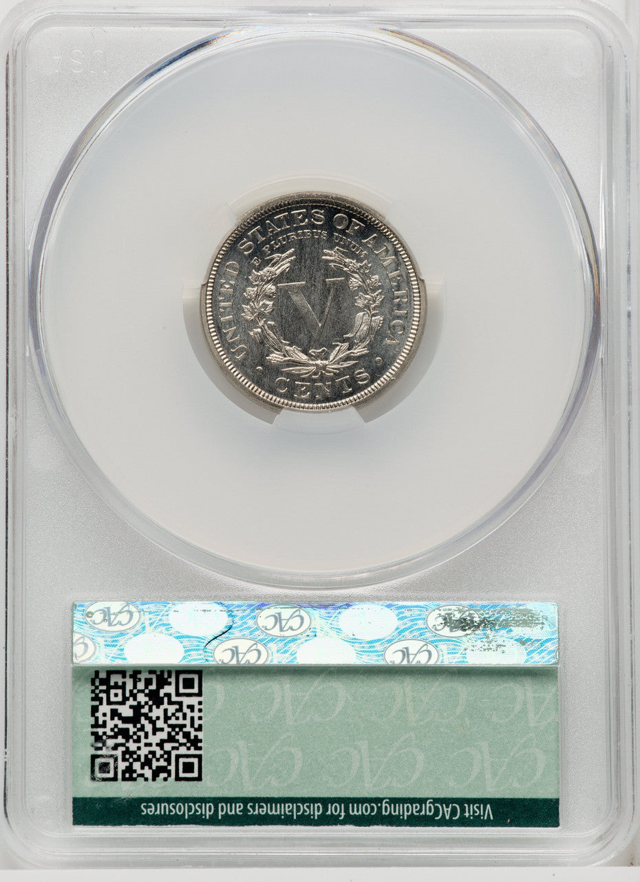 1900 5C CACG Plus Proof Liberty Nickel CACG PR66+