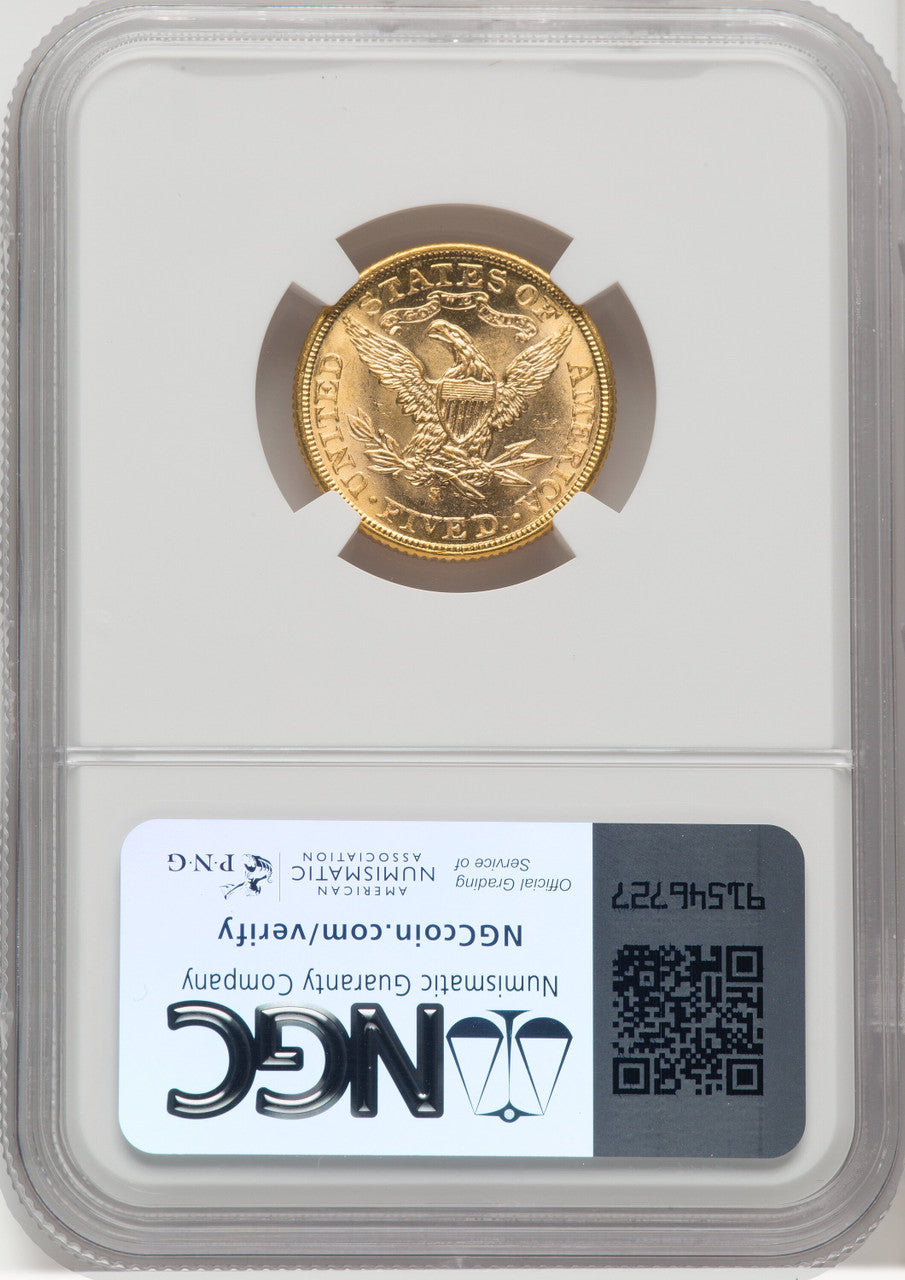 1899-S $5 Liberty Half Eagle NGC MS66