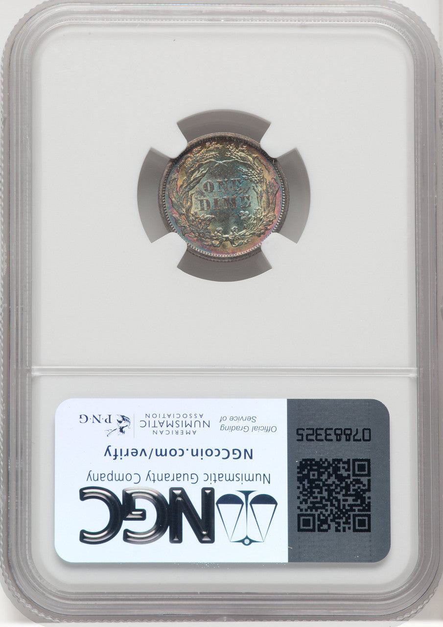 1885 10C Seated Dime NGC MS66+