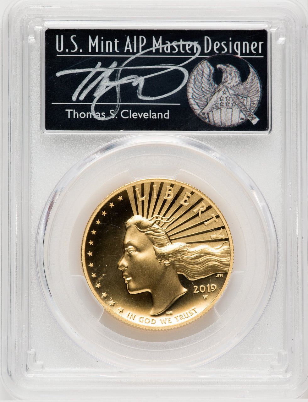 2019-W $100 High Relief Enhanced First Strike Cleveland Freedom PL PCGS SP70