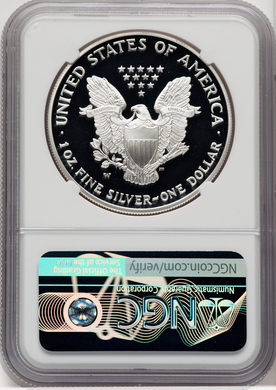 2005-W Silver Eagle Mike Castle NGC PF70